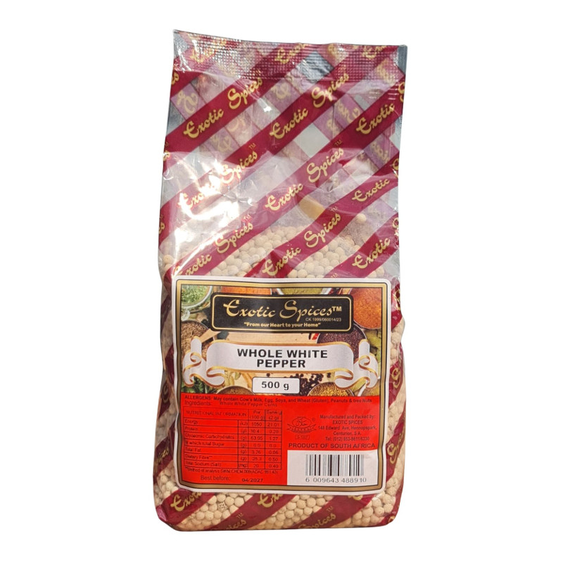 Whole White Pepper 500g